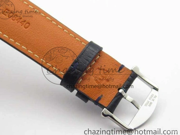 MIROTIME 0512 MoistureWicking Da Vinci IW356601 SS MKF 1:1 Best Edition Blue Dial On Black Leather Strap A 7233